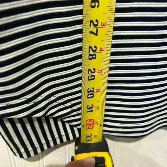 CABi Striped Lace-up Captain’s Shift Casual Dress NWT size xs . Coastal nautical - Picture 4 of 7